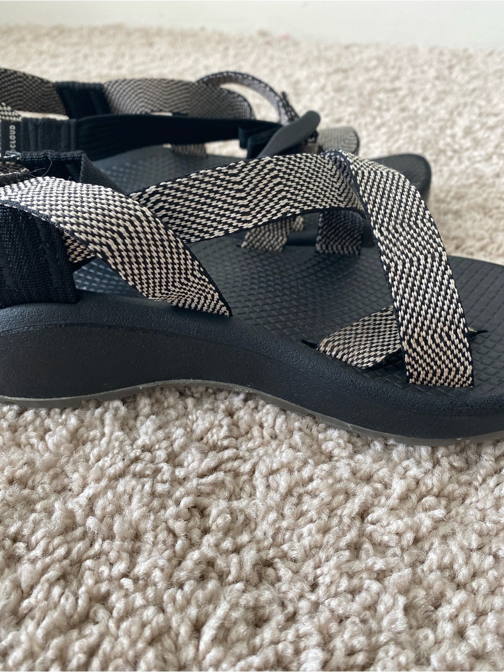 Chaco Z/Cloud 2 Sandals Excite JCH107966 Black White Womens 5 - Picture 5 of 9